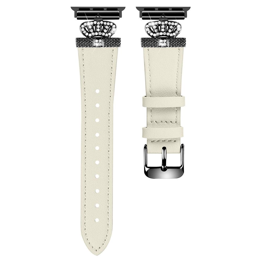 

For Apple Watch 10 46mm/Ultra 2/Ultra 49mm/9 8 7 45mm/SE (2023) SE (2022) SE 6 5 4 44mm/3 2 1 42mm Watch Band with Black Buckle Apricot