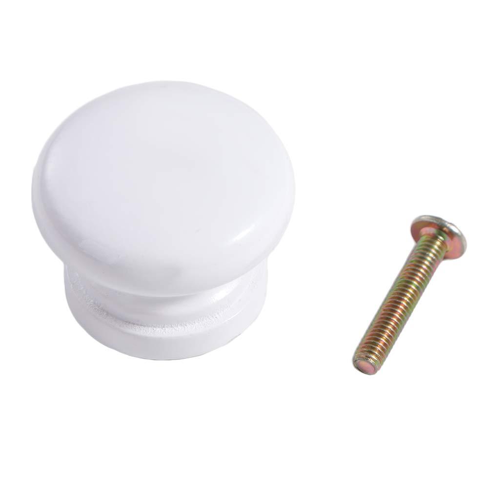 Polished Finish Circular Drawer Handles Easy-Grip Design Rust-Resistant Dresser Furniture Door Knobs Beautiful Texture Sturdy