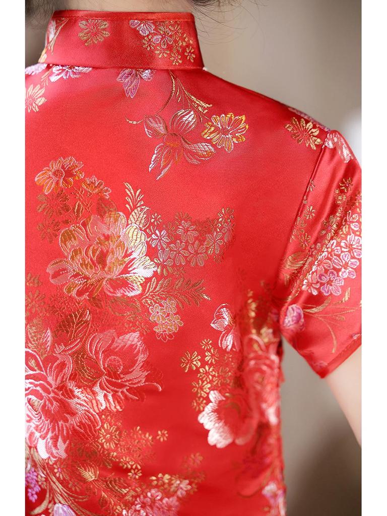 2025 Retro Chinesischer Stil Sommer Prinzessin Cheongsam für Mädchen