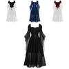 Stunning Vintage Inspired Witch Maxi Dress With Flared Sleeves Available In Ten Colors