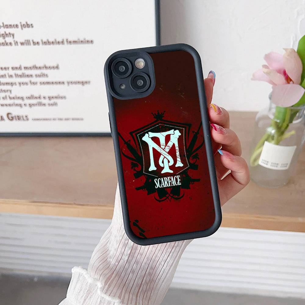 Classic S-Scarface Film Tony Phone Case For IPhone 16 15 14 Plus 13 12 11 17 Pro Max Pro Soft Cover