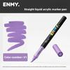 1 Pieza ENMY 60 Colores Marcadores Acrílicos Líquidos Directos Mezclables Punta Suave No Transparentes Marcadores de Arte Material Escolar Papelería