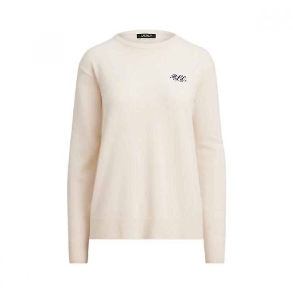 Ralph Lauren Embroidered Cashmere Crewneck Sweater Wmlrswes6820850101