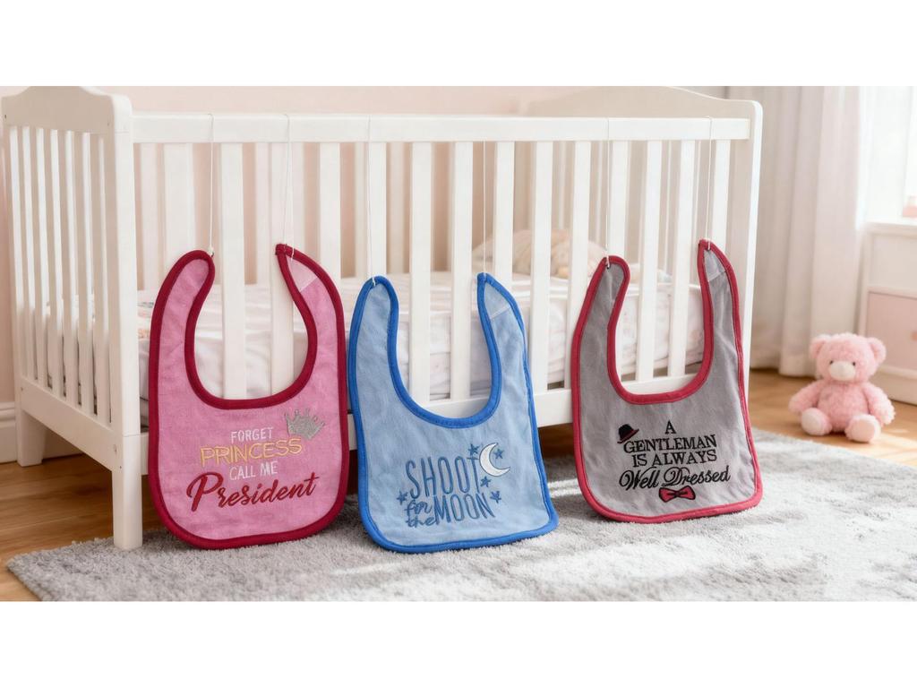 Double-Layer Soft Velcro Bib for Newborns & Toddlers - Anti-Stain Saliva Towel