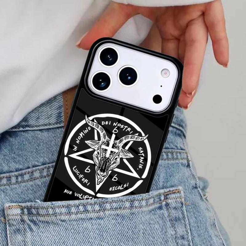Pentagram 666 Demonic Phone Case for iPhone 17ProMax 12 13 14 15 16e 17 Pro Max Plus Air Cover