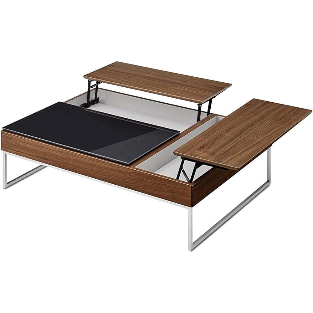 2 PCS Hydraulic Lift Top Coffee Table Frame Hardware - Gas Spring Hinges for Folding Desk Lifting Mechanism