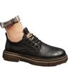Lederschuhe neue Herbst weiches Gesicht lässige Derby Business-Kleidung Britischer Stil niedriger Schaft Martin Stiefel