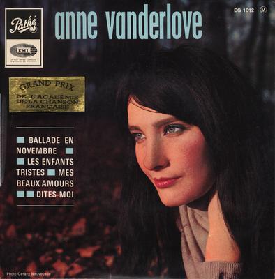 Disc 7 inch ANNE VANDERLOVE - Ballade En Novembre EG1012 Pathé 1966 Franța Pop Folosit