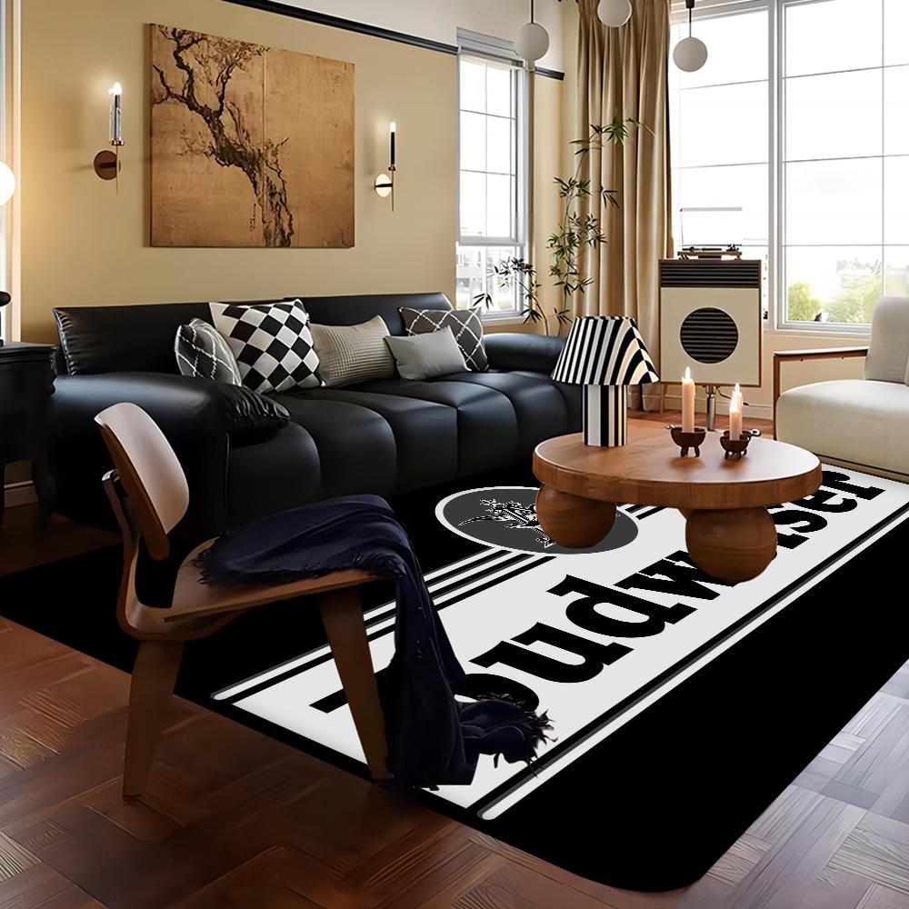 King Of Beer B-Budweiser Door Mat Kids Room Bedroom Decoration Balcony Anti-Slip Doormat Living Room Doormat Area Rug