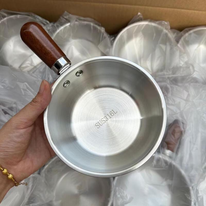 

Set of 3 13cm 304 Stainless Steel Single-Handle Bowls 13cm