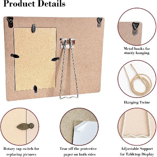 Pet Memorial Gifts for Dogs Remembrance Picture Frame, Loss of Dog Sympathy Gift, My Hardest Goodbye Frames Fits 4x6 Photo