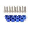 9pcs M8 Aluminum Fender Washers Bolt For Honda Civic B/D/K Series Air Inlet Manifold Engine Screws Decorative Gasket