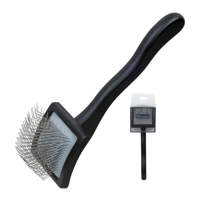 Solid Wood Pet Comb with Fluffy Needles and Detangle Knife