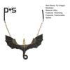 Gothic Dragon Necklace for Men Women Rock Pterosaur Ancient Necklace Lucky Flying Dragon Pendant Jewelry