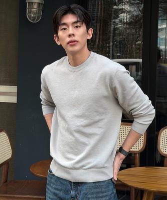 MINDBRIDGE Washable Linen-Like Semi-Overfit Knit