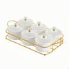 Countertop Snack Organizer Compartmentalized Candy with Lid Lidded Tray for