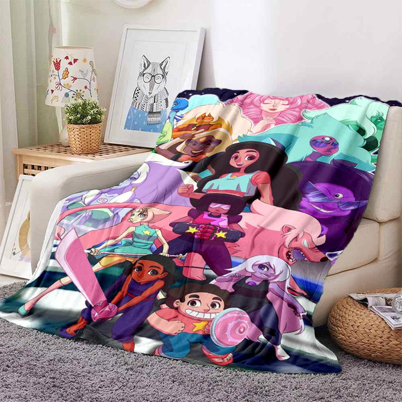 Soft Warm Anime Curly Hair Steven Universe Living Room Sofa Cover Carpet for Beds Decoration and Picnic Blanket for Kids