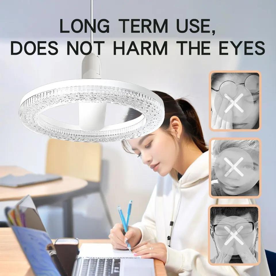 New LED ceiling light crystal E27 bulb 18W 24W pendant light AC220V 110V living room, bedroom, corridor, indoor lighting