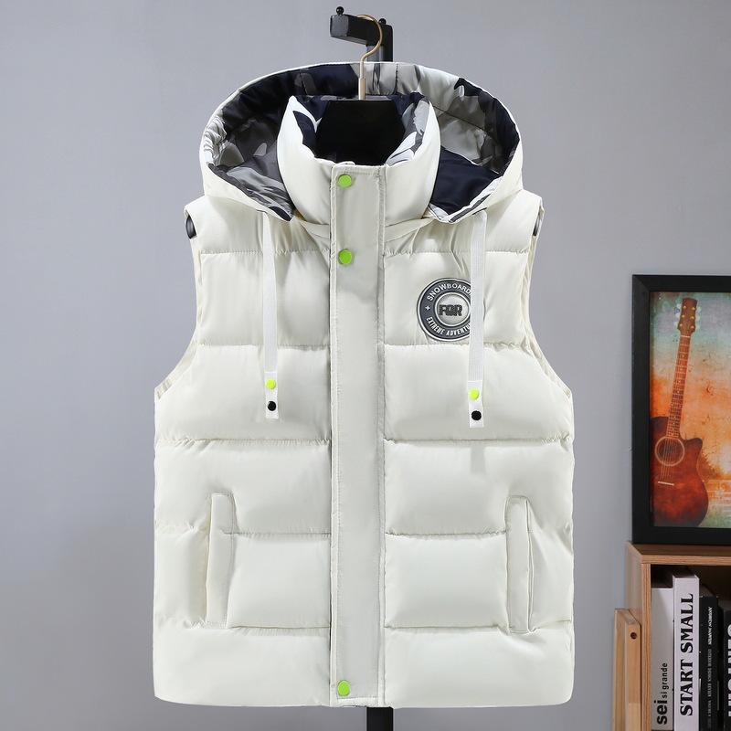Autumn/Winter Cotton Padded Vest - Warm, Thickened, Sleeveless Jacket for Middle School Students, Youth Unisex 