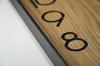 Wooden wall clock Wood Square 30cm