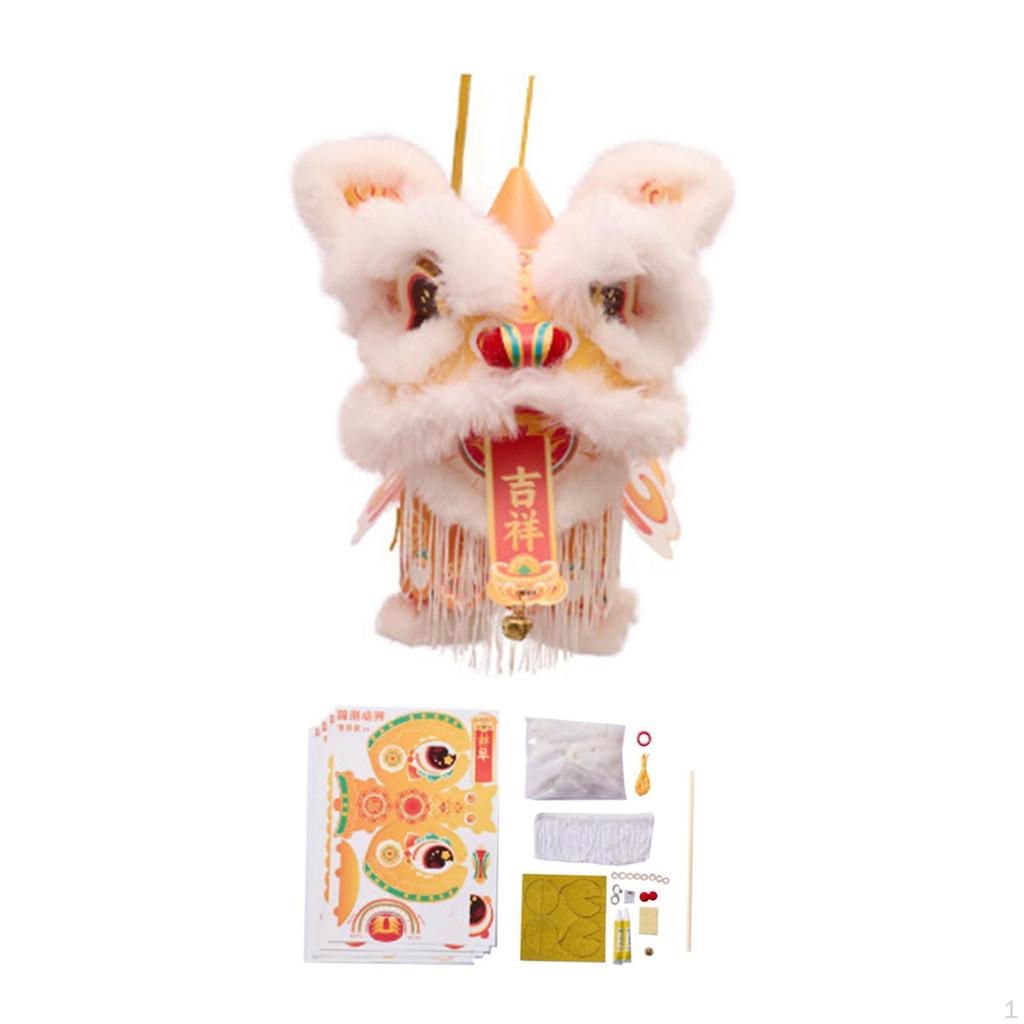Lion Dance Lantern DIY Kit for Family Activity Props Lunar Year Festival