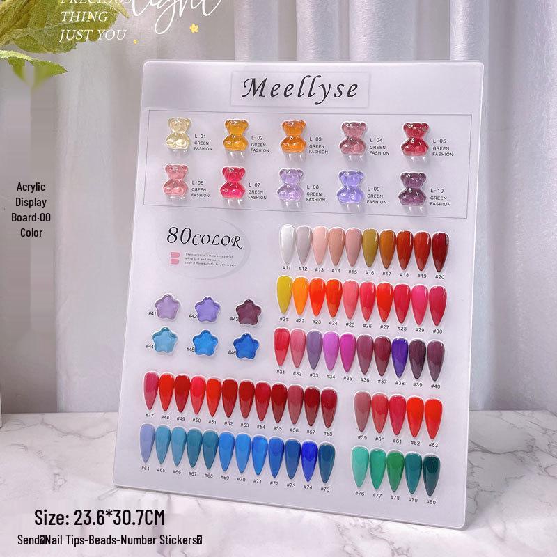 Nail Art Color Chart Display Board - Available In 60, 80, 96, 120, 160, 200, or 240 Colors
