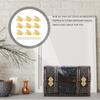 20pcs Furniture Hinges Kitchen Cabinets Decorative Mini Box Hinges Wooden Gift Vintage Design Hardware