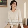 FIRS Women's 70% Merino Wool 30% Cashmere V-Neck Sweater
