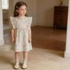 Girls' Floral Puff Sleeve Sleeveless Summer Dress - Stylish Baby Girl Skirt