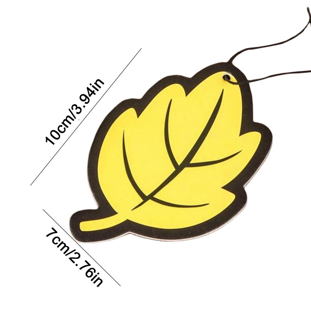 10 STÜCKE Auto Lufterfrischer Natürlich Duftend Jasmin Papier Auto Hängend Vanille Parfüm Duft Blattform Autozubehör Innen