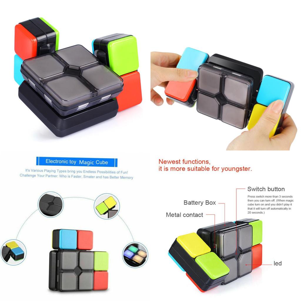 Bunter musikalischer Zauberwürfel interaktive Spielmaschine für Familienspaß und Stressabbau