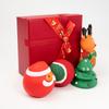 Funny Pet Dog Toys Set Latex Dog Chew Toy Squeaky  Dog Toys for Small Medium Dogs Interactive Puppy Christmas Socks Toy Set