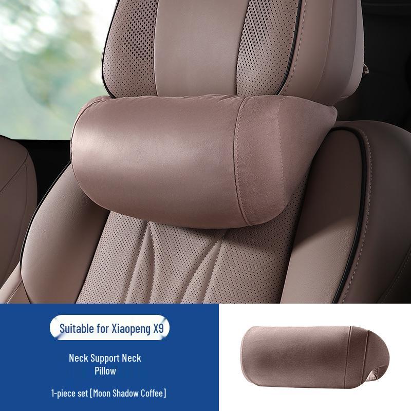 Xpeng X9 Car Headrest Neck Support & Lumbar Cushion Set