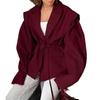 2025 Autumn/Winter European & American Fashion Women's Waist-Cinching V-neck Lace-Up Versatile Jacket