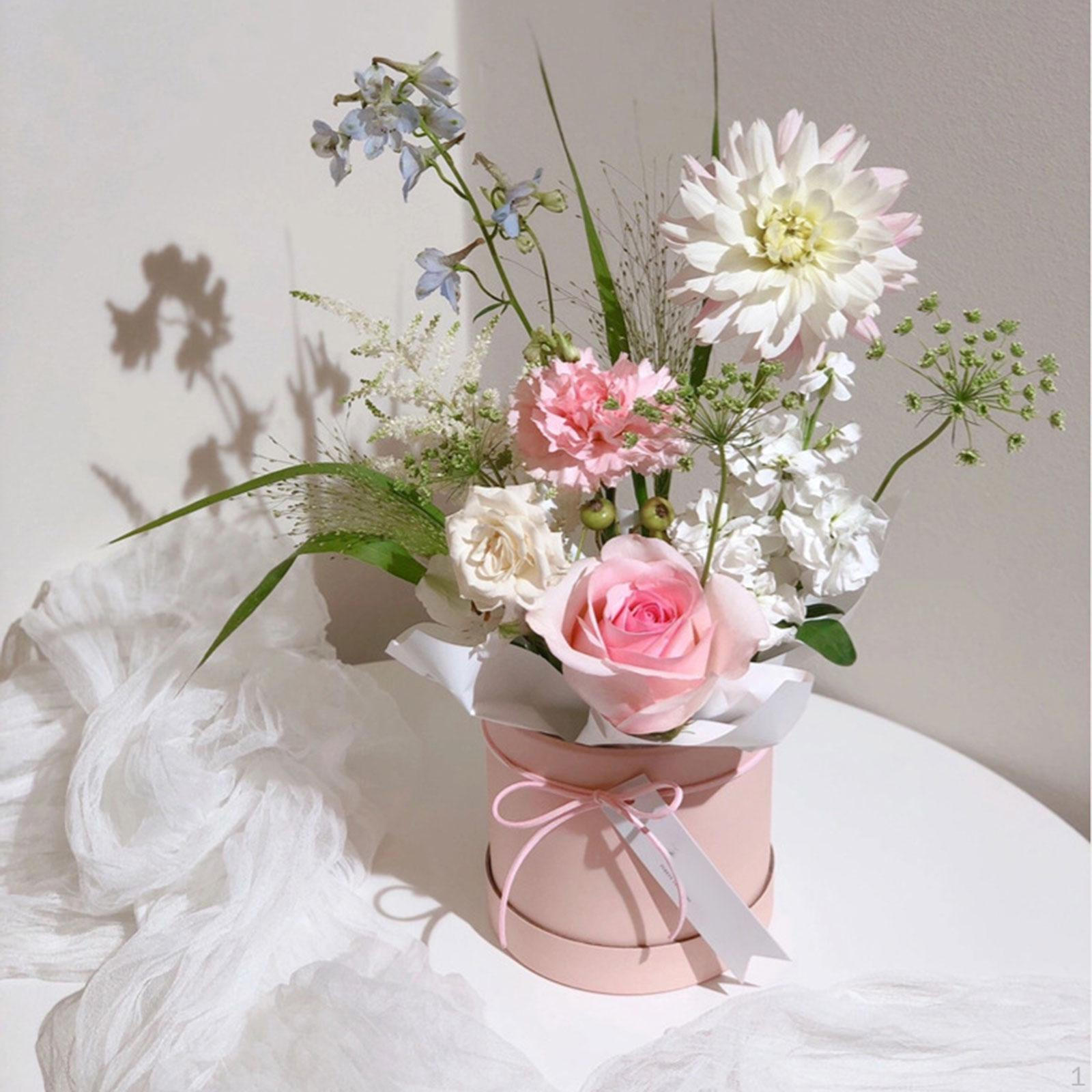 

Циліндрична коробка для квітів Міні-відерце Мала для композиції на день народження фіолетовий