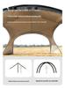 Mountain Guest Silver-Coated Dome Canopy: Upgraded Zipper Tent & Sun Shelter, Large Outdoor Camping Yurt with Sun Protection.