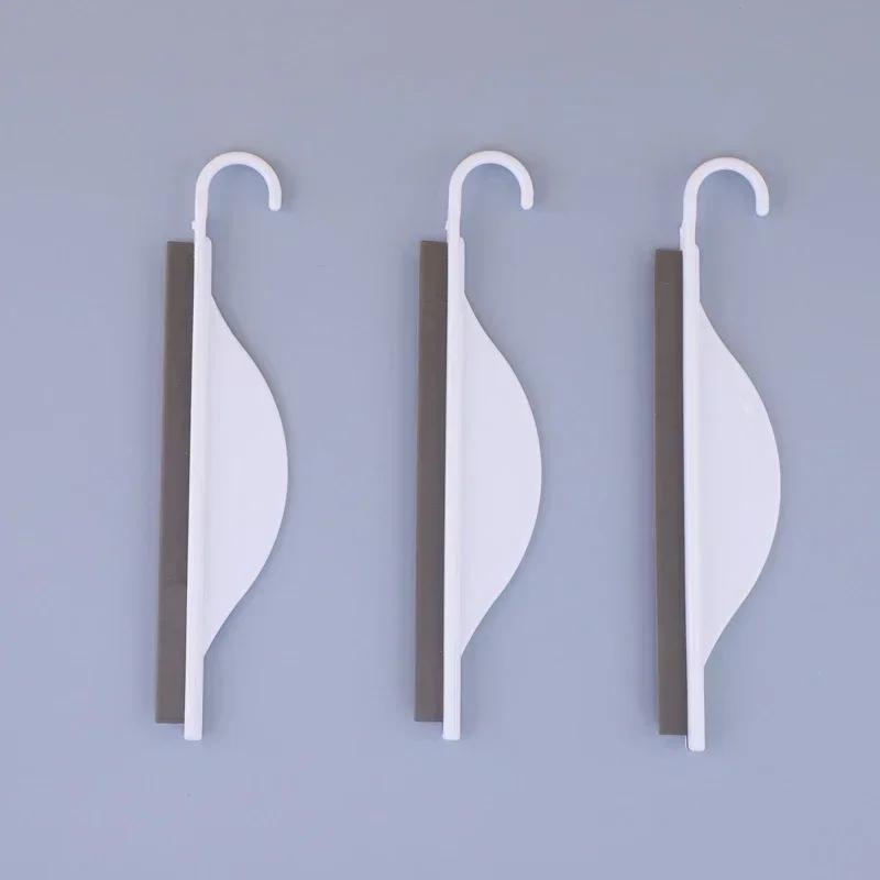Mini Countertop Plastic Wiper 1/ 3-piece Set, Window Bathroom Cleaning Scraper, Glass Cleaner, Silicone Cleaning Tool
