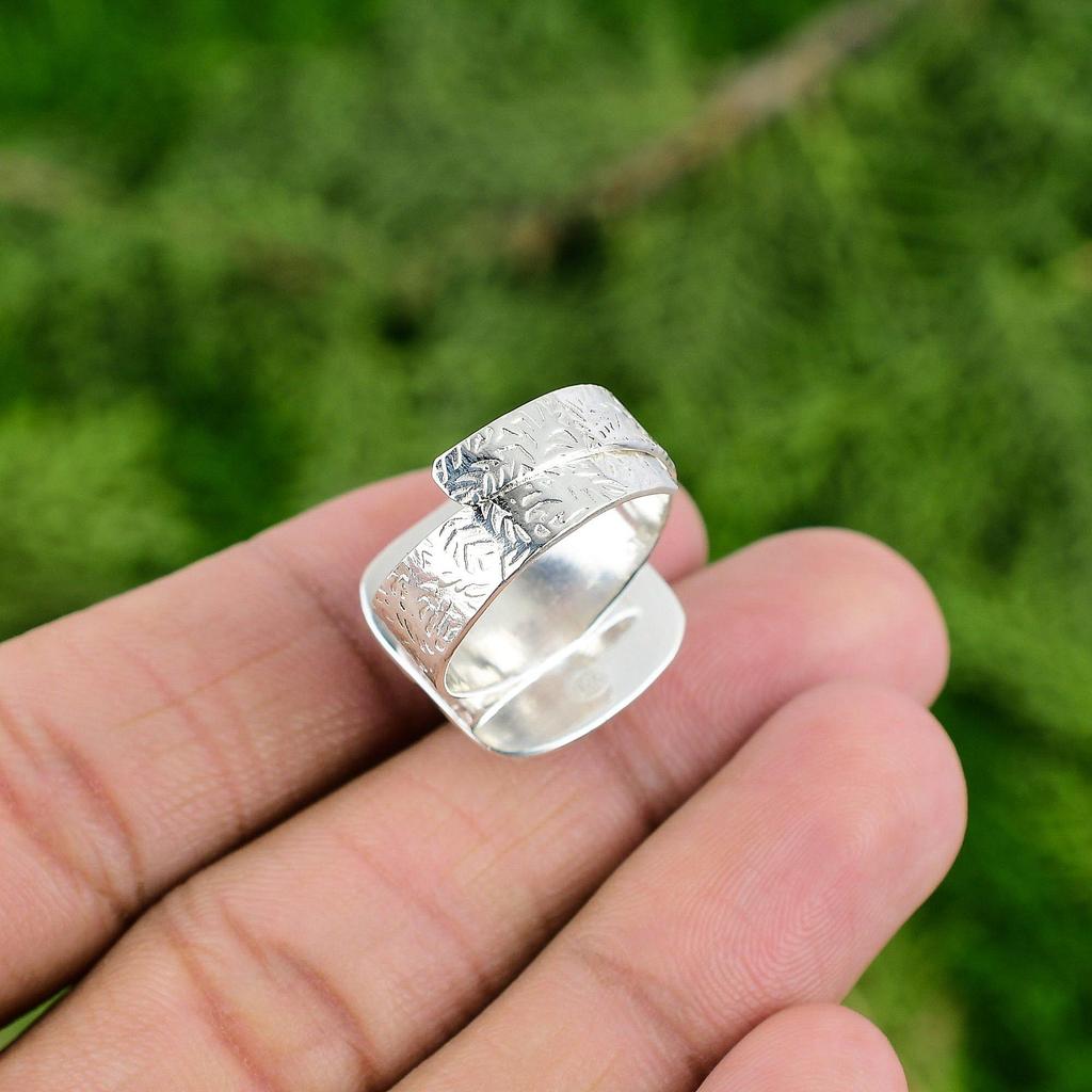Womens day Deal 925 Silver Cushion Stichtite Gemstone Statement New Ring Jewelry