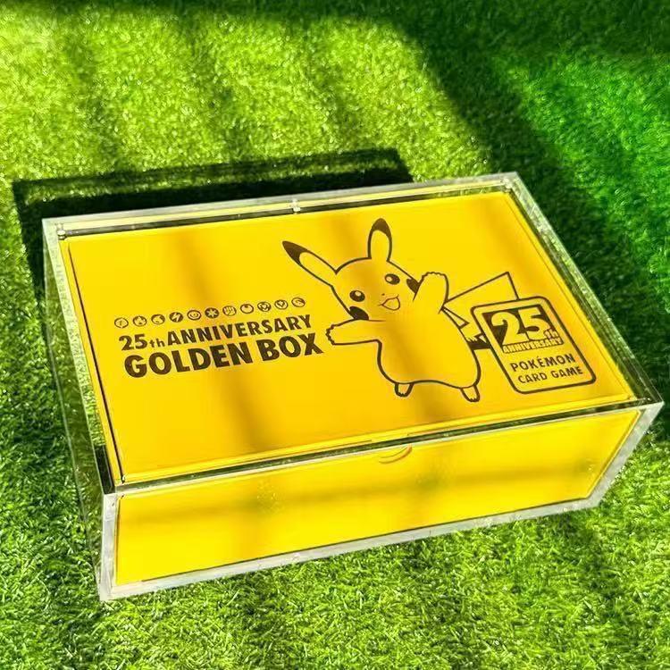 Customized Acrylic Display Box for Pokemon Eevee Trading Card Storage Case Waterproof Dustproof UV Shield N52 Magnet Gift Holder