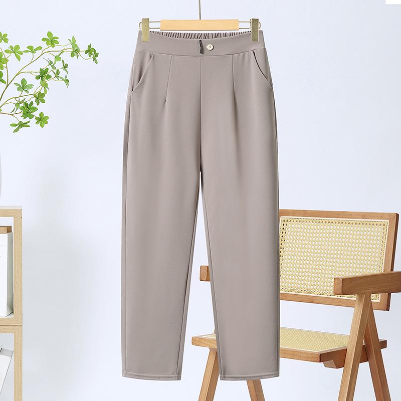 Spring & Autumn High-Waisted Straight-Leg Pants for Middle-aged Women - 2026 New Style Casual Wear