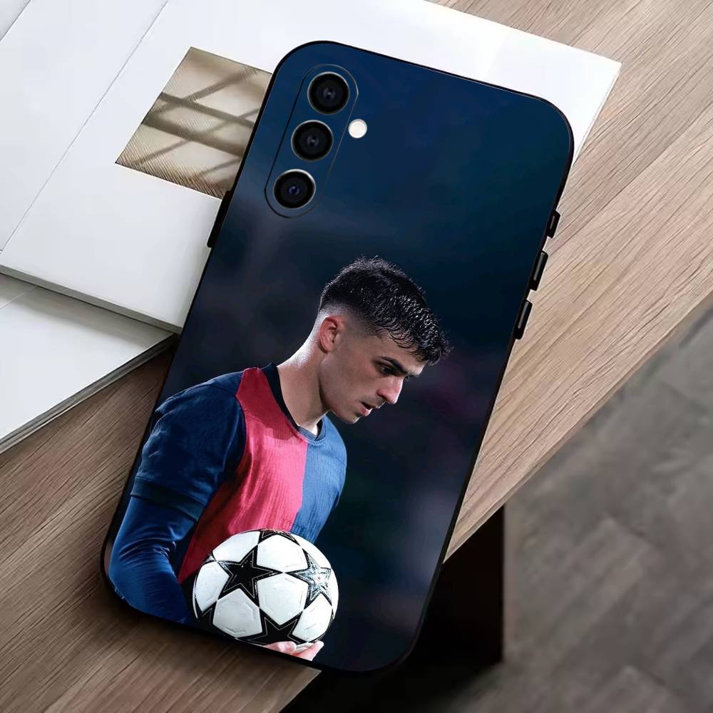 Futbolista Pedri  Phone Case Black Silicone Soft For Samsung Galaxy A73,A72,A71,A70,A53,A52,A51