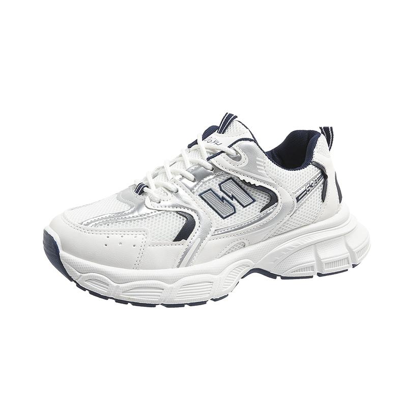 

Женские кроссовки на платформе, лоскутные, на толстой подошве, с круглым носком, повседневные, спортивные, для бега, женские плоские кроссовки, zapatos de mujer 40 синий