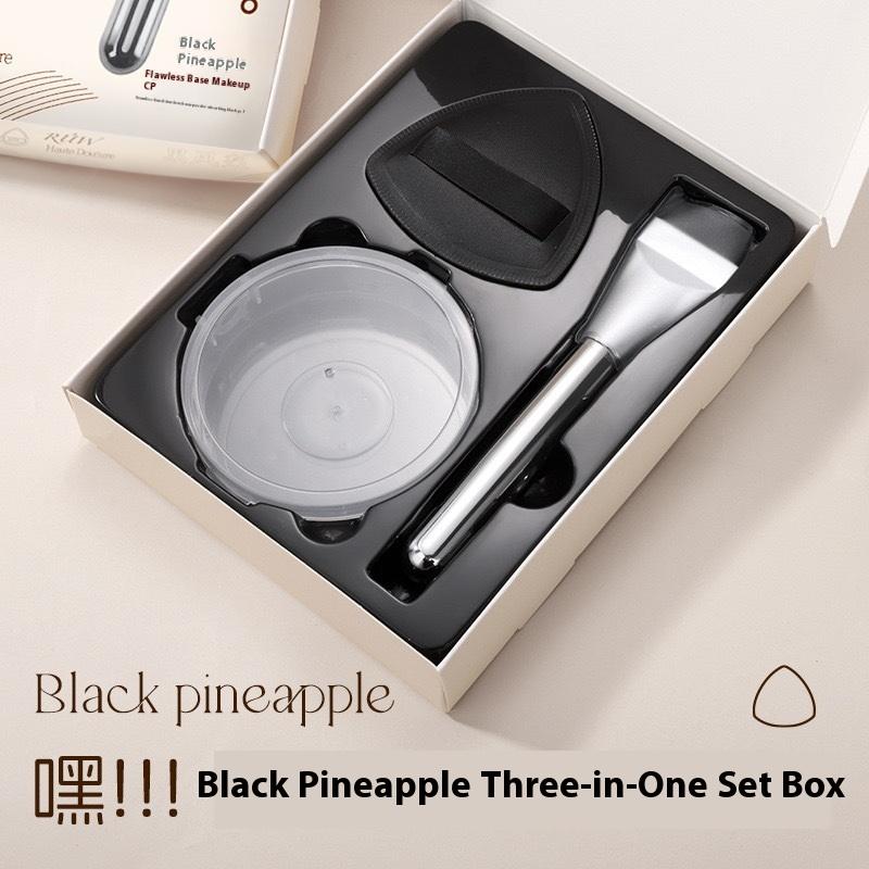 Ein-Wort Flachpinsel für Foundation Leichter Pinsel für flüssiges Make-up Mit Make-up-Schwämmchen Zubehör für Make-up-Werkzeuge