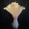 Led Flower Wrapping Paper With Lights Pearl Lace Mesh Wave Yarn Florist Bouquet Packaging Decoration Wedding Birthday Gifts
