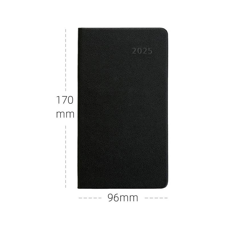 Leather Agenda 2025 Monthly Planner Notebooks Portable A6 Diary Notepad Journal Notebook Office Accessories Mini Pocket Notepad