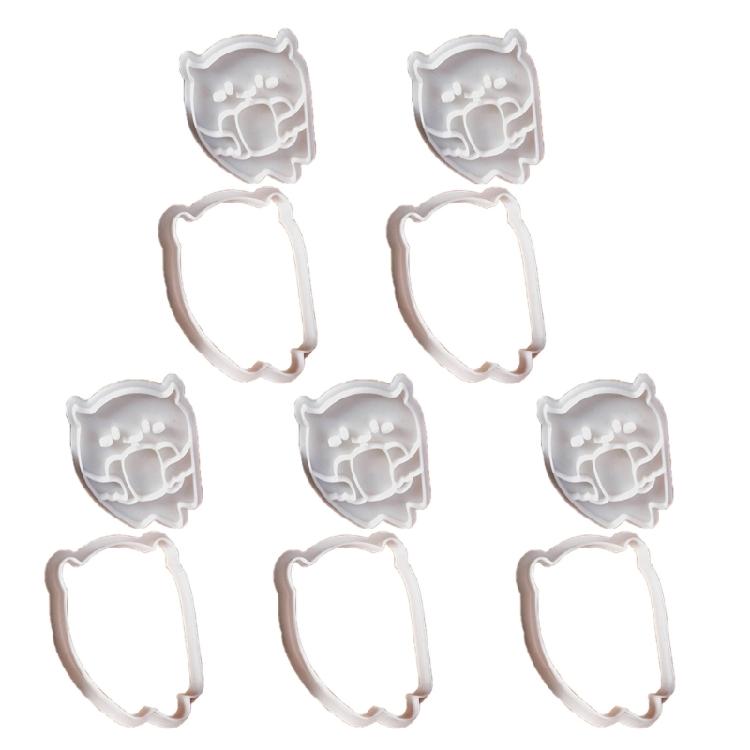 5Pcs Halloween Themed Cookie Cutter Set Halloween Biscuits Molds Set Eerie Specters Shape Biscuits Silicones Molds