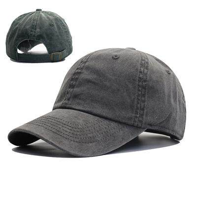 Gewassen effen kleur lichtgewicht katoenen baseballpet voor dames en heren, casual pet hoed, oud en verstelbaar