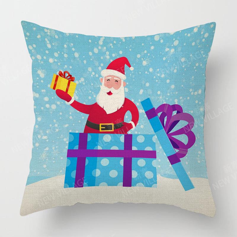 Decorative Cushion Home Living Room Decor Throw Pillow Cover xcm xcm xcm xcm plant winter Merry Christmas