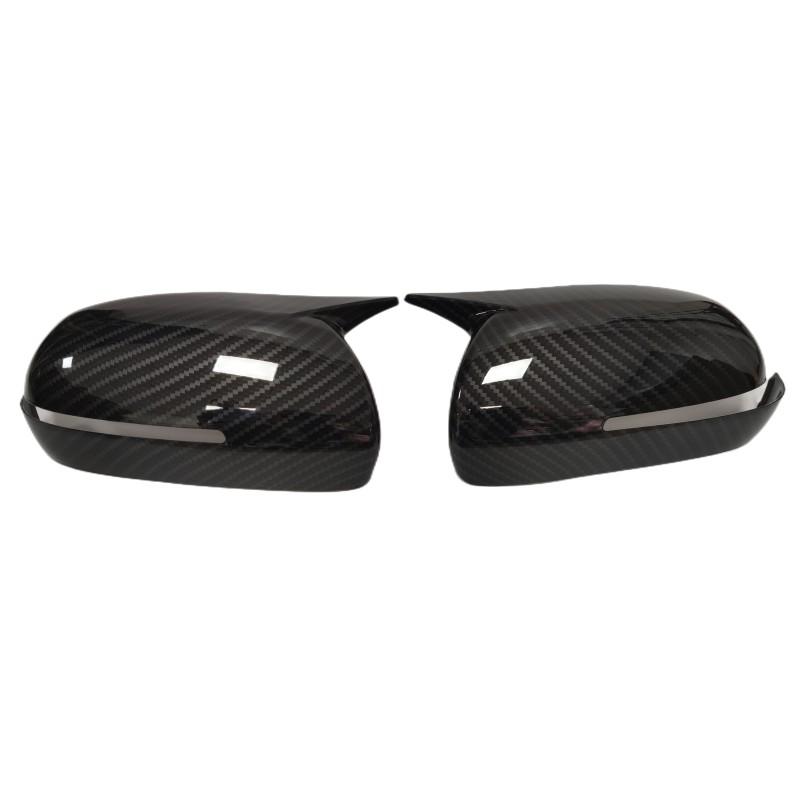 For KIA K3 Forte Cerato Ceed 1 2009-2013 Car Rearview Side Mirror Cover Wing Cap Exterior Sticker Door Case Trim Carbon Fiber
