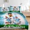 Messi'S Argentina Celebration Print 3Pcs Bedding Setduvet Cover With 2 Bedropillowcase Home Birthday Gift